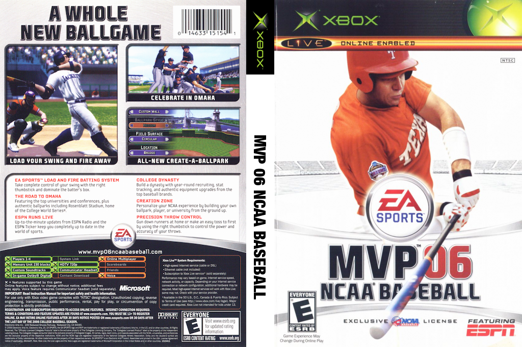 Mvp 06 Ncaa Baseball — box-texture (US)