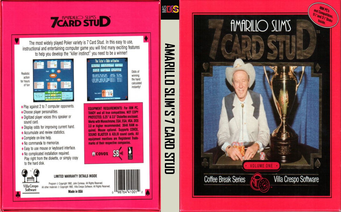 Amarillo Slim's 7 Card Stud — box-texture (WOR)