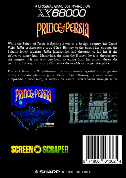 Prince Of Persia — box-2D-back (SS)