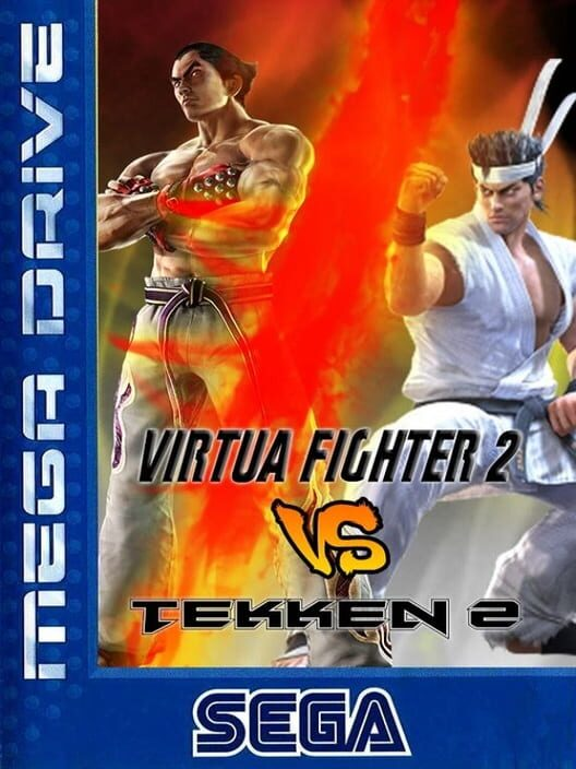 Virtua Fighter 2 Vs Tekken 2 box art