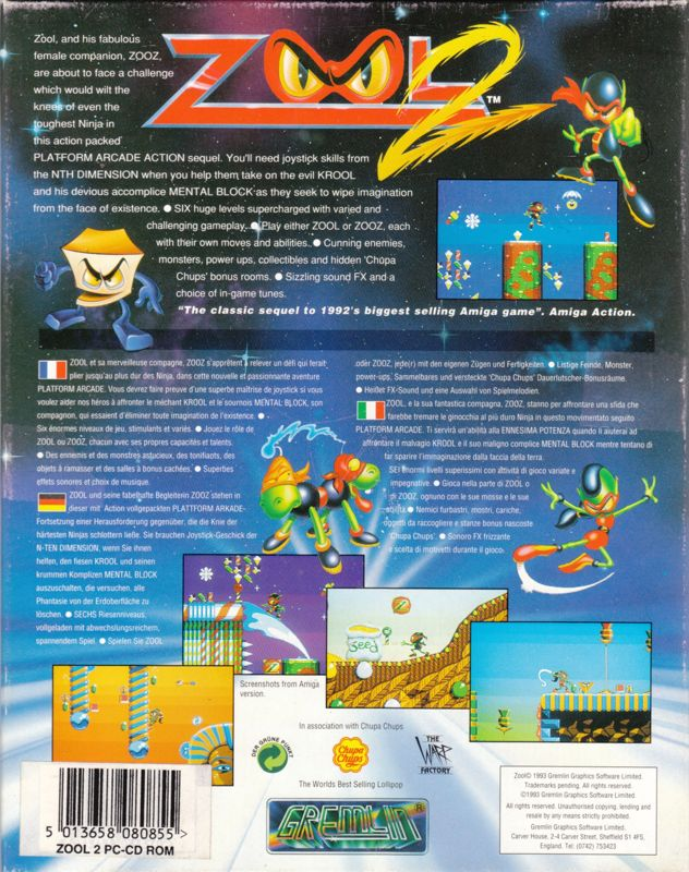 Zool 2 — box-2D-back (EU)
