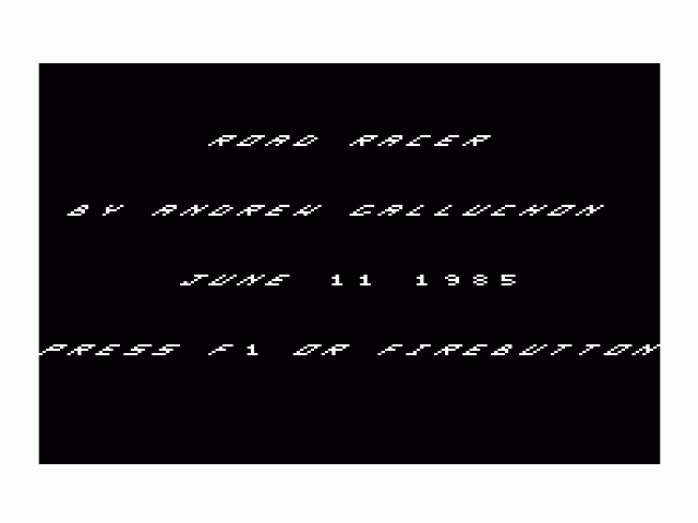 Road Racer — sstitle (WOR)