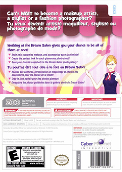 Dream Salon — box-2D-back (US)