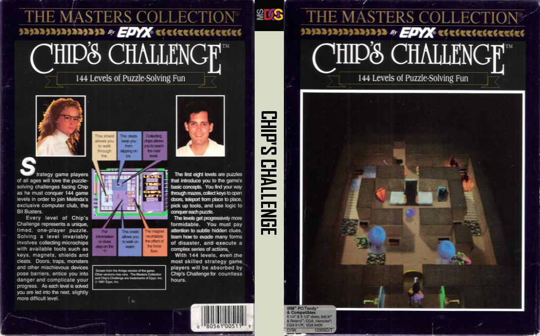 Chip's Challenge — box-texture (US)