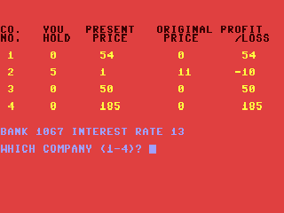 Stock Exchange — ss (WOR)