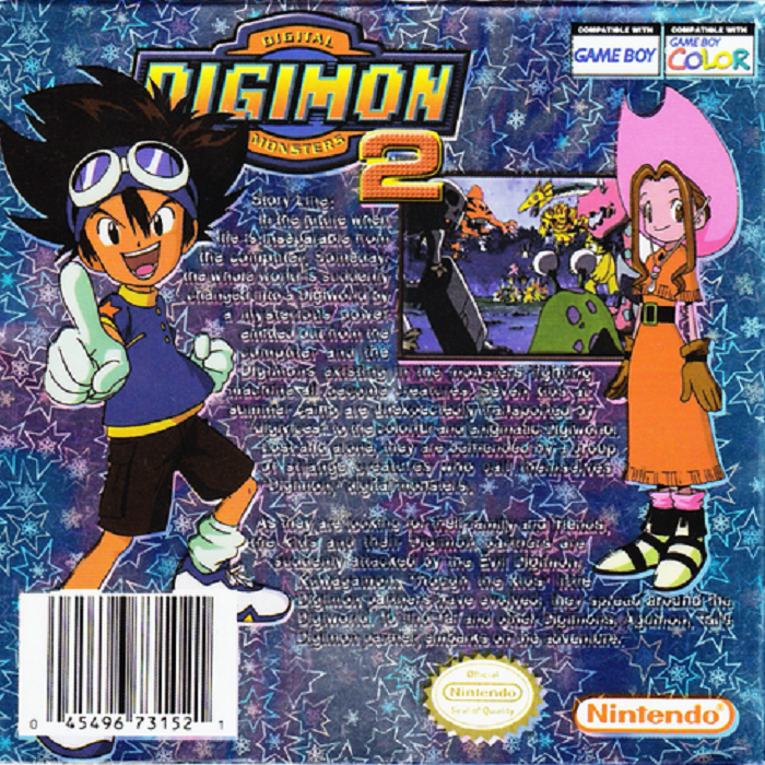Digimon 2 — box-2D-back (TW)