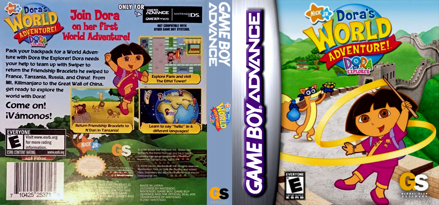 Dora The Explorer - Dora's World Adventure! — box-texture (US)