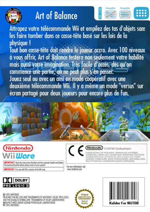 Art Of Balance — box-2D-back (FR)