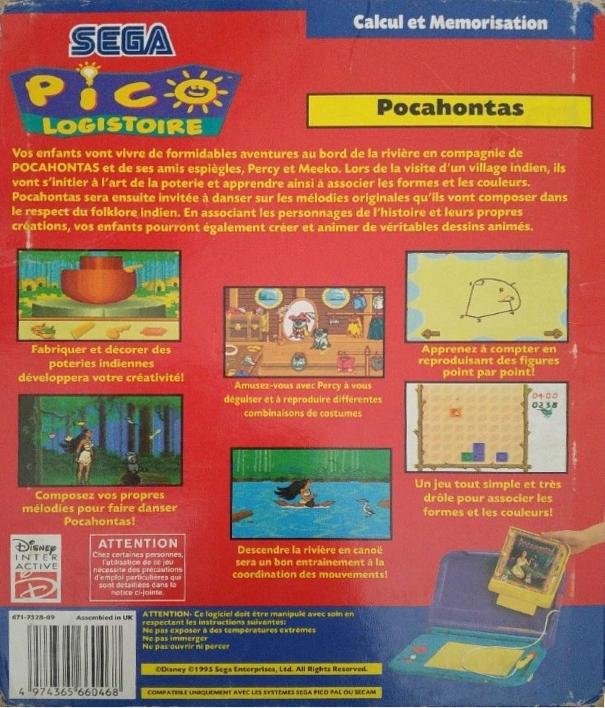 Pocahontas — box-2D-back (FR)