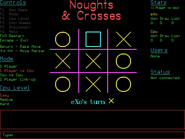 Noughts & Crosses — ss (WOR)