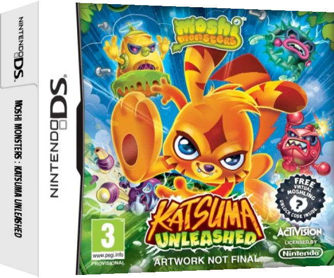 Moshi Monsters - Katsuma Unleashed — box-3D (EU)