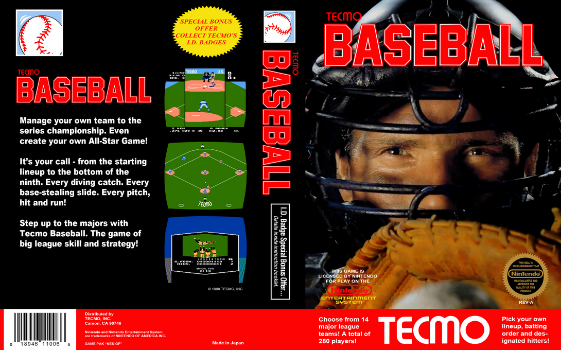 Tecmo Baseball — box-texture (US)