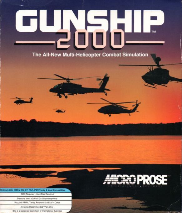 Gunship 2000 box art