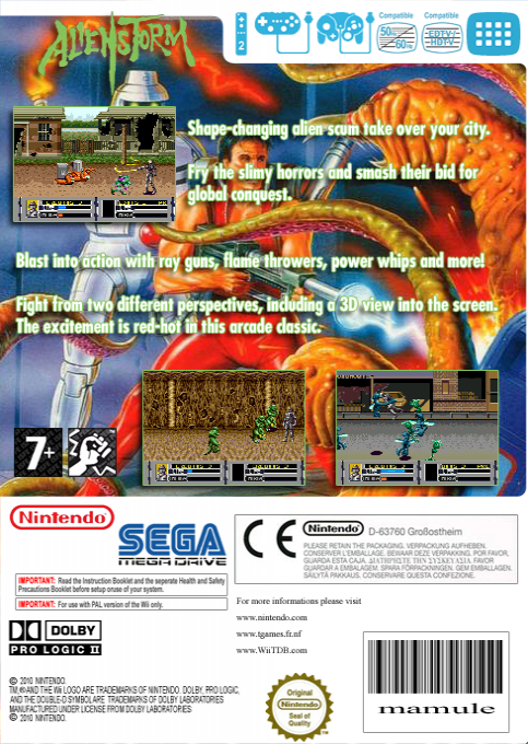 Alien Storm — box-2D-back (EU)