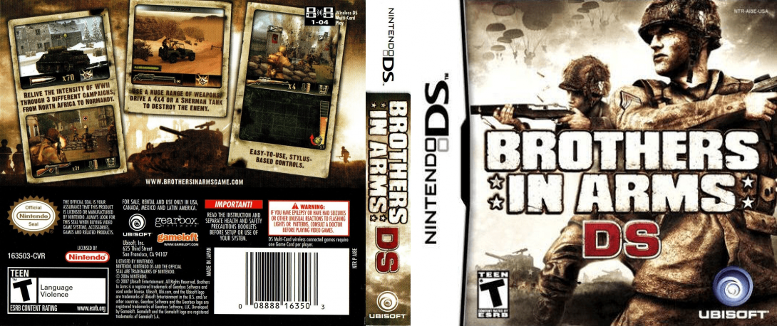 Brothers in Arms DS — box-texture (US)