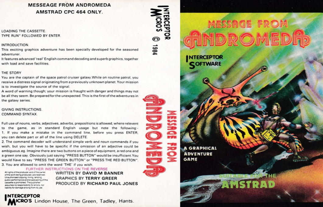 Message From Andromeda — box-texture (EU)