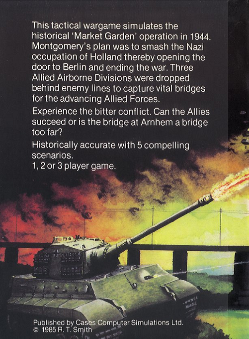 Arnhem - The 'Market Garden' Operation — box-2D-back (EU)