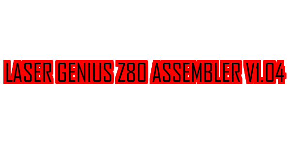 Laser Genius Z80 Assembler V1.04 — wheel-hd (SS)