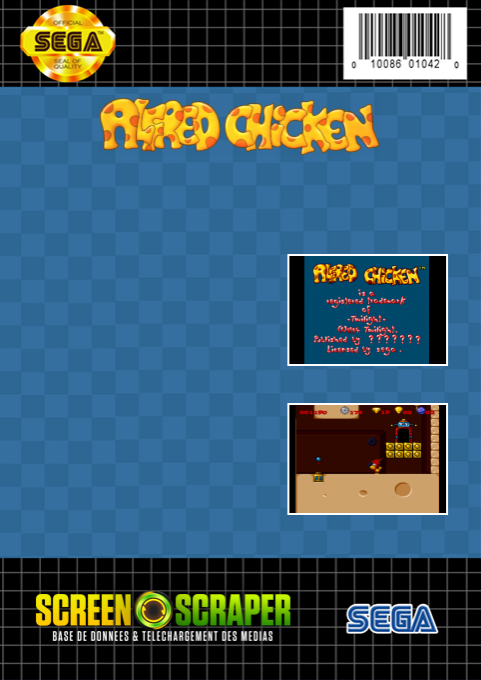 Alfred Chicken — box-2D-back (SS)