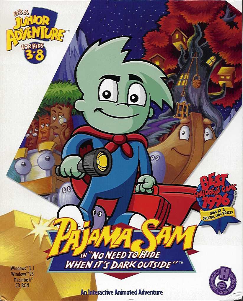 Pajama Sam: No Need to Hide When It's Dark Outside box art