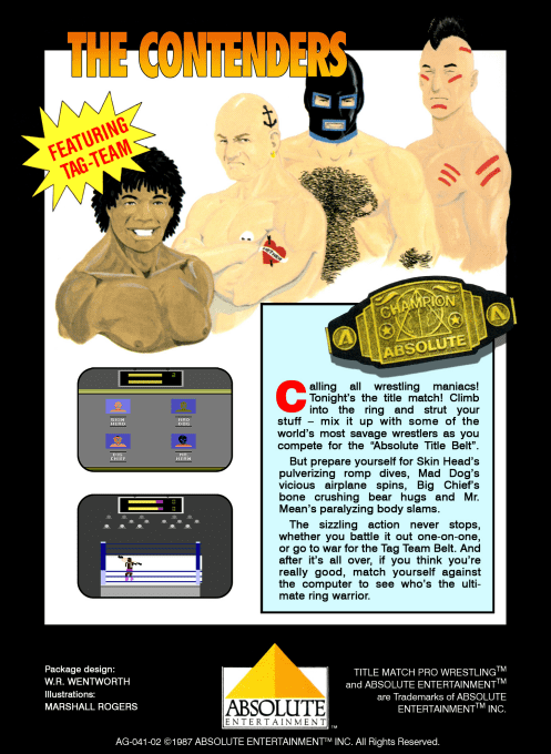 Title Match Pro Wrestling — box-2D-back (US)