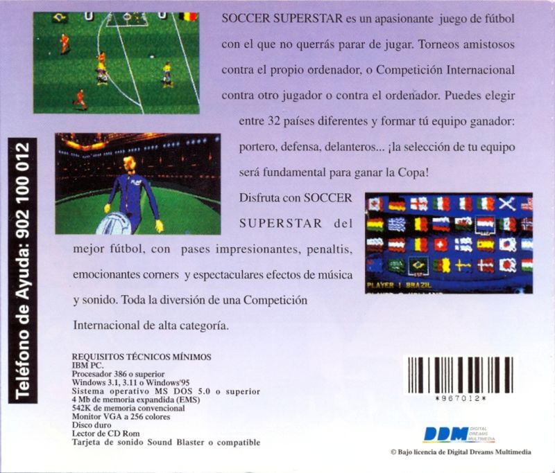 Soccer Superstars — box-2D-back (ES)
