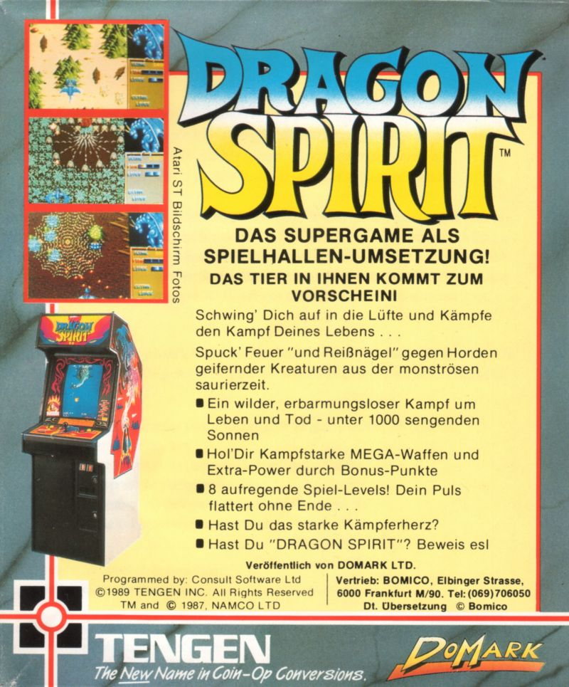 Dragon Spirit — box-2D-back (DE)