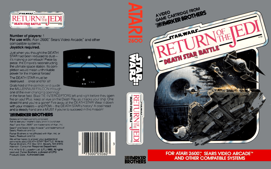 Star Wars - Return Of The Jedi - Death Star Battle — box-texture (US)
