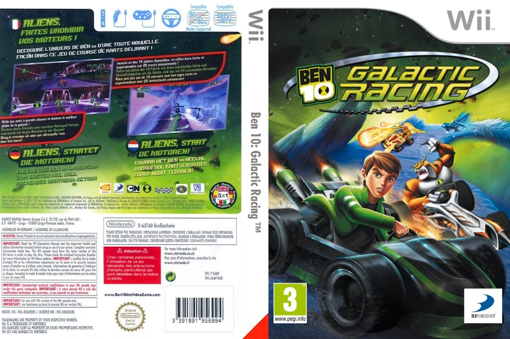 Ben 10 - Galactic Racing — box-texture (EU)