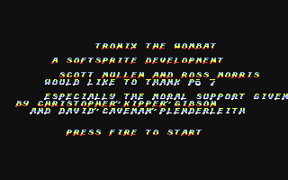 Tronix the Wombat — sstitle (WOR)