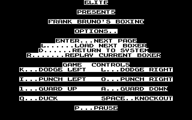 Frank Bruno's Boxing — sstitle (EU)