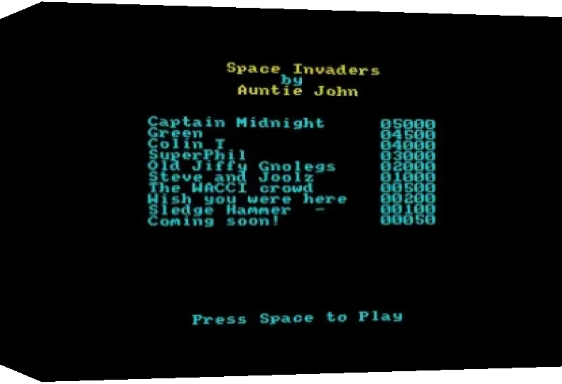 Space Invaders — box-3D (WOR)