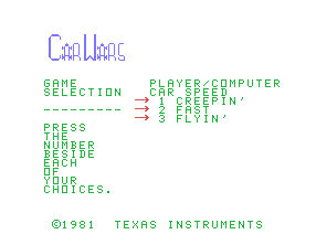 Car Wars — sstitle (WOR)