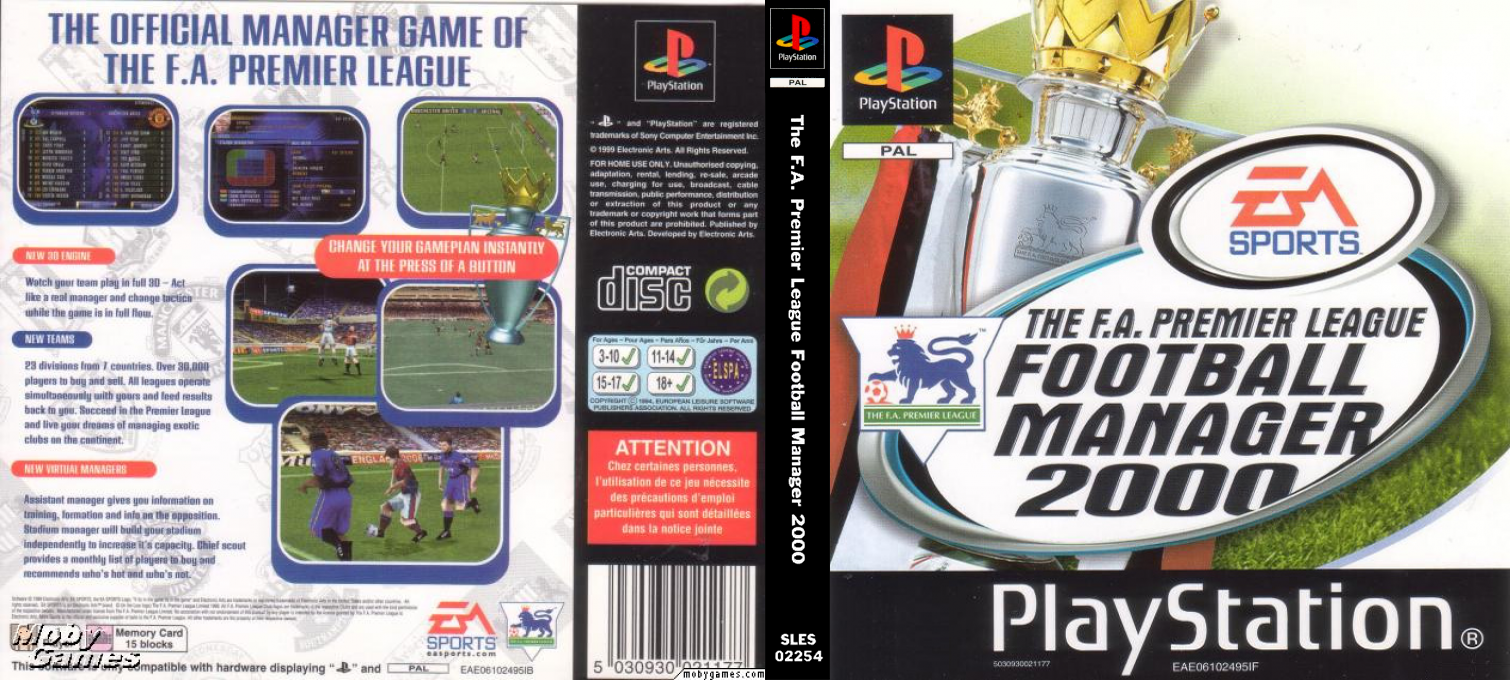 F.a. Premier League Football Manager 2000, The — box-texture (EU)