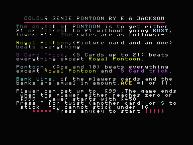 Colour Genie Pontoon — sstitle (WOR)
