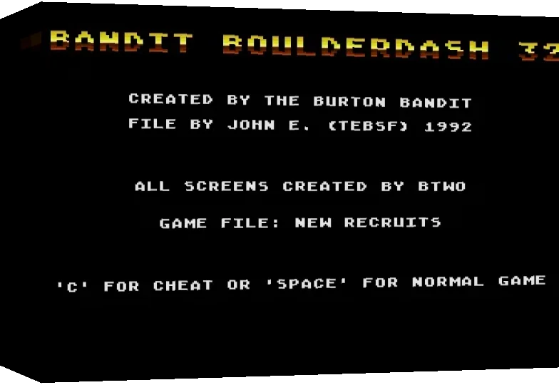 Bandit Boulderdash 32 — box-3D (WOR)