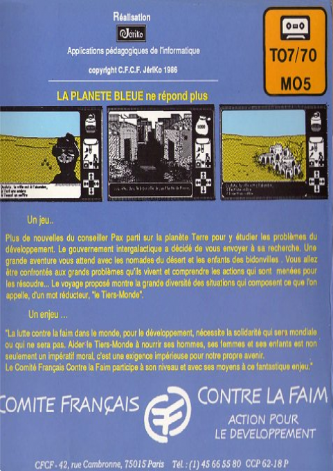 Planète Bleue, La — box-2D-back (WOR)