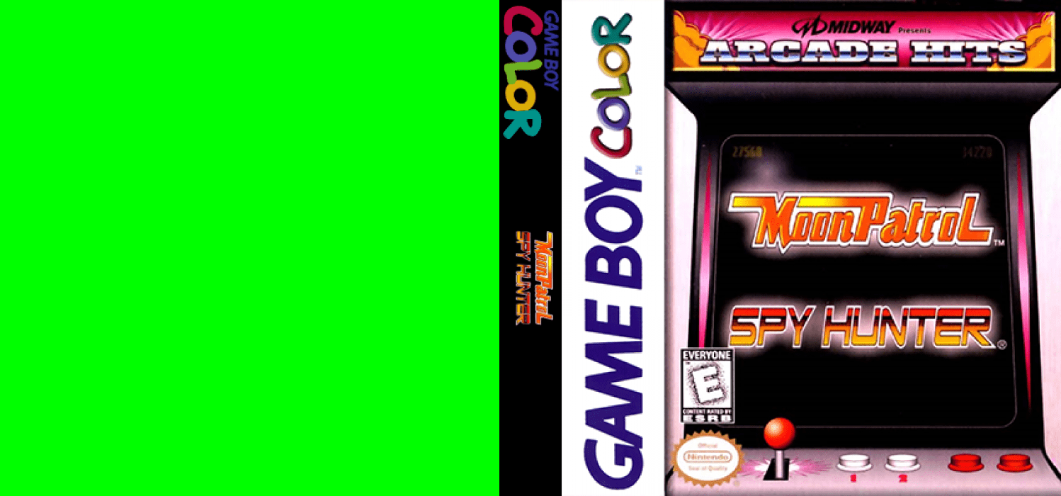 Arcade Hits - Moon Patrol And Spy Hunter — box-texture (US)