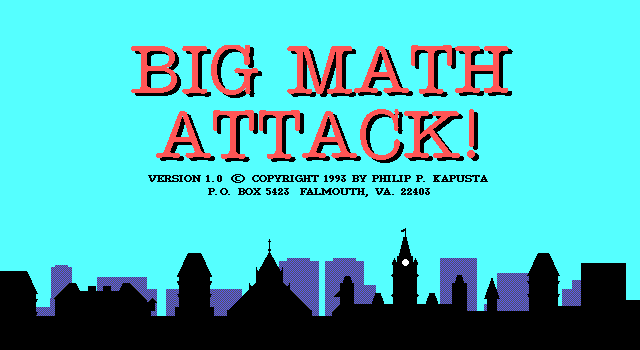 Big Math Attack! box art