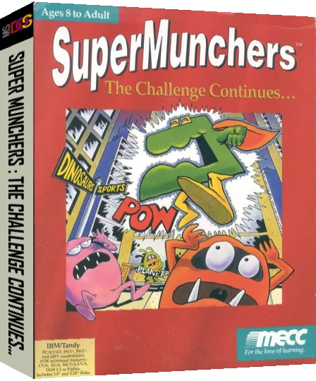 Super Munchers - The Challenge Continues... — box-3D (US)