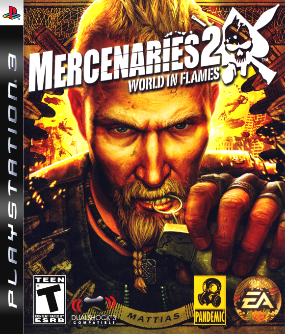Mercenaries 2 - World in Flames box art