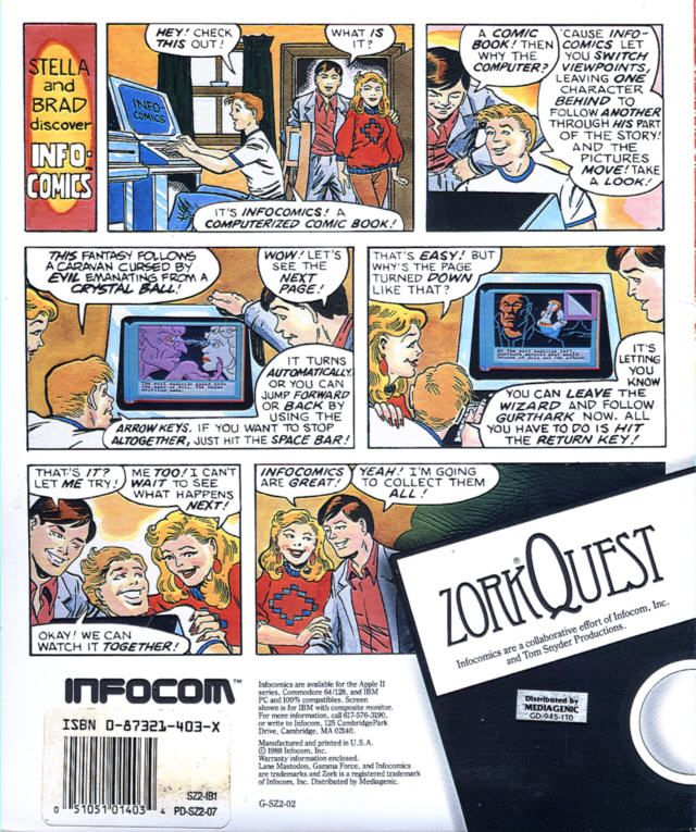 ZorkQuest - The Crystal of Doom — box-2D-back (US)