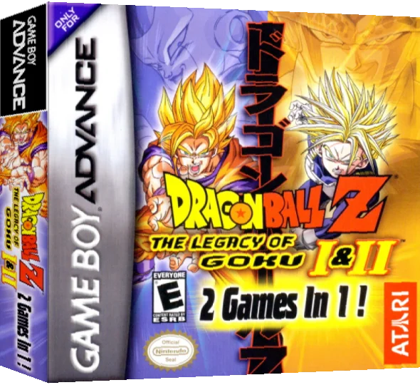 2 Games in 1 - Dragon Ball Z - The Legacy of Goku I & II — box-3D (US)