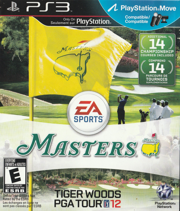 Tiger Woods PGA Tour 12 - The Masters box art