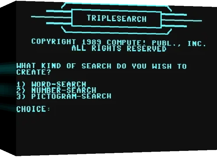 Triplesearch — box-3D (WOR)