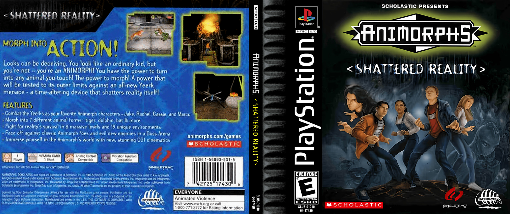 Animorphs - Shattered Reality — box-texture (US)