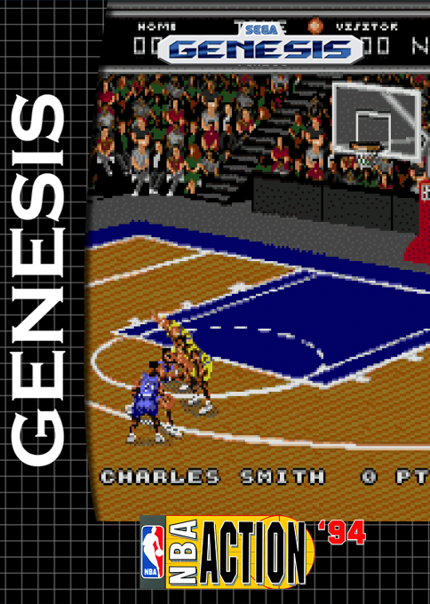 Nba Action '94 — box-2D (SS)