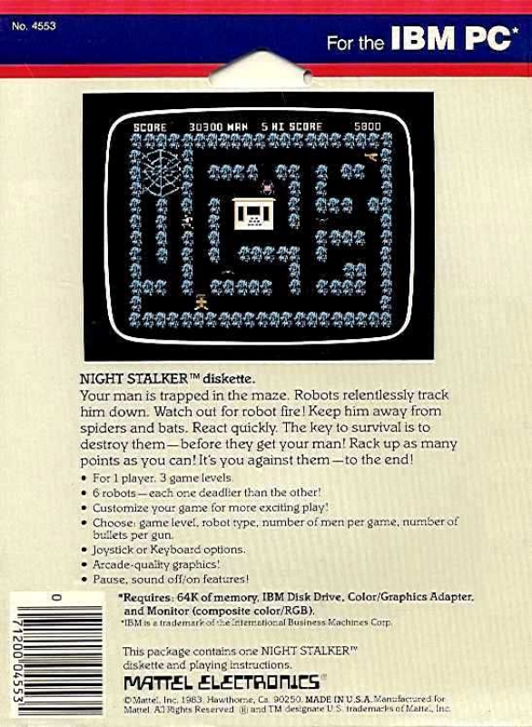 Night Stalker — box-2D-back (US)