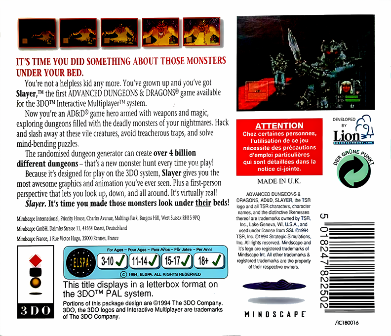 Lost Dungeon — box-2D-back (EU)