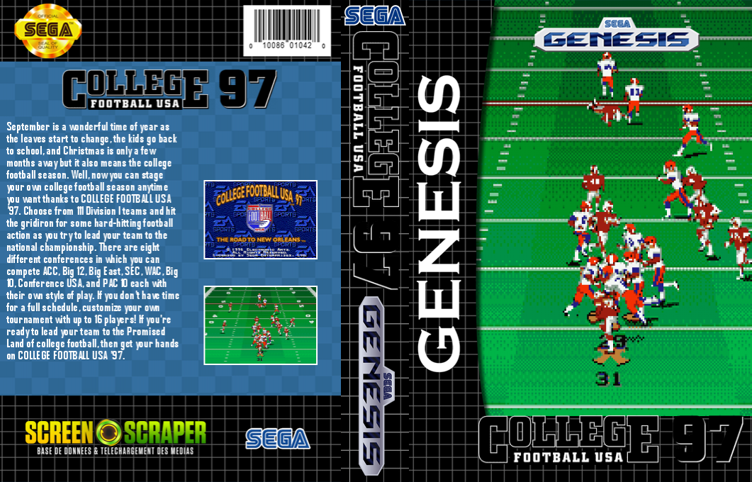 College Football Usa 97 — box-texture (SS)